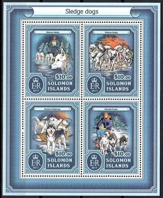 Znaczek Wyspy Salomona 2017 Mi ark 4391-4394 Czyste **