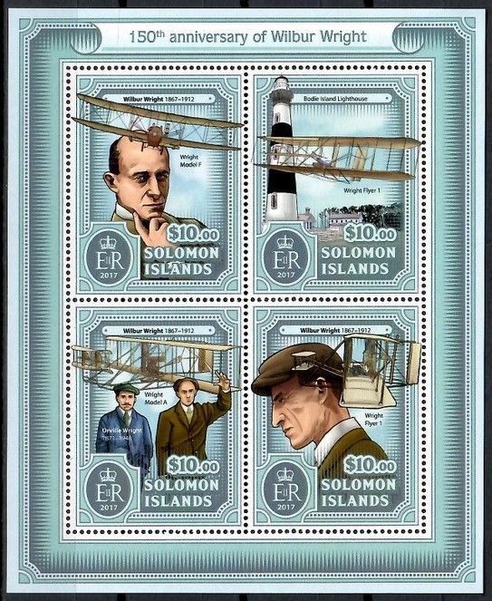 Znaczek Wyspy Salomona 2017 Mi ark 4396-4399 Czyste **