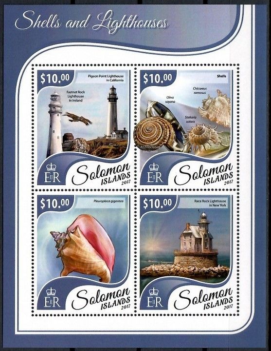 Znaczek Wyspy Salomona 2017 Mi ark 4647-4650 Czyste **