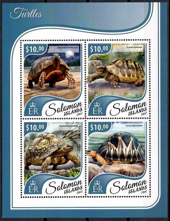 Znaczek Wyspy Salomona 2017 Mi ark 4662-4665 Czyste **
