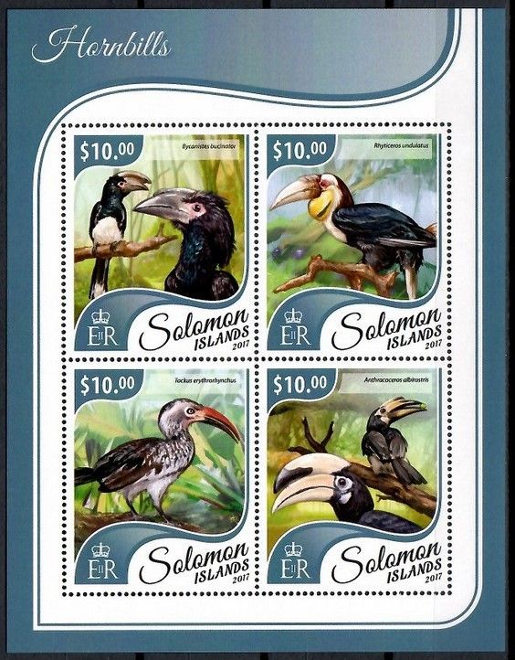 Znaczek Wyspy Salomona 2017 Mi ark 4667-4670 Czyste **