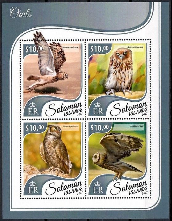 Znaczek Wyspy Salomona 2017 Mi ark 4672-4675 Czyste **