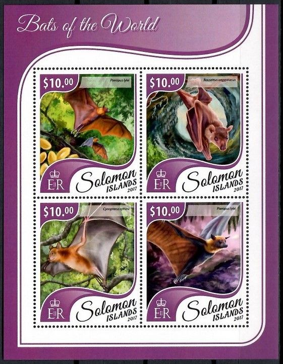 Znaczek Wyspy Salomona 2017 Mi ark 4677-4680 Czyste **