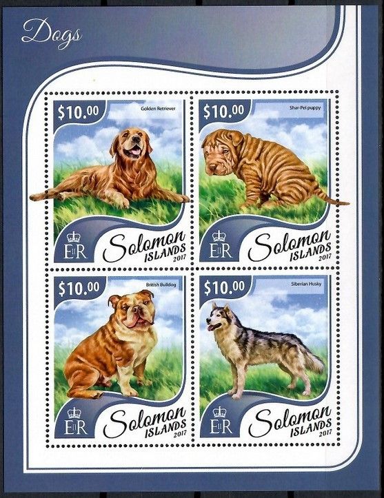 Znaczek Wyspy Salomona 2017 Mi ark 4682-4685 Czyste **