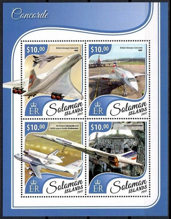 Znaczek Wyspy Salomona 2017 Mi ark 4712-4715 Czyste **