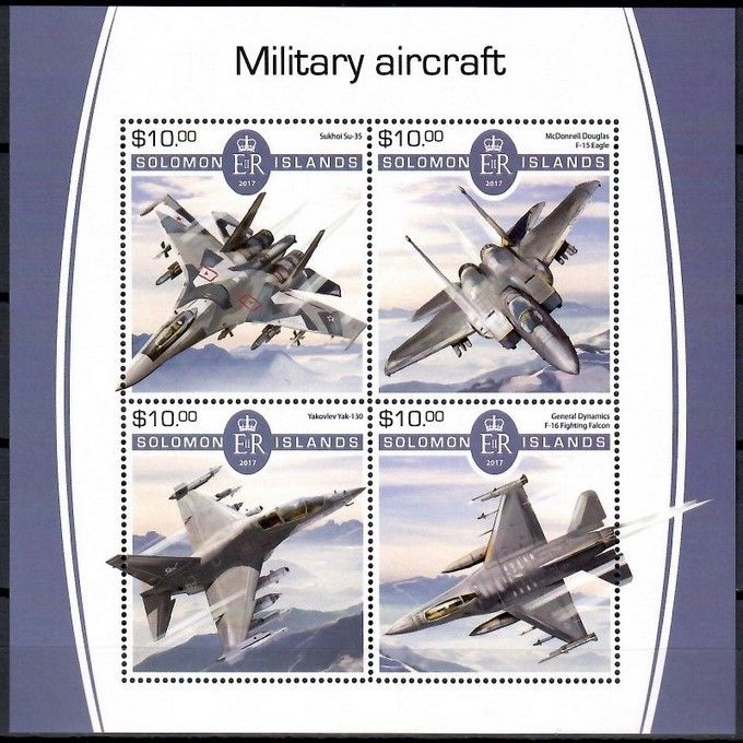Znaczek Wyspy Salomona 2017 Mi ark 4862-4865 Czyste **