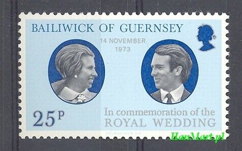 Znaczek Guernsey 1973 Mi 88 Czyste **