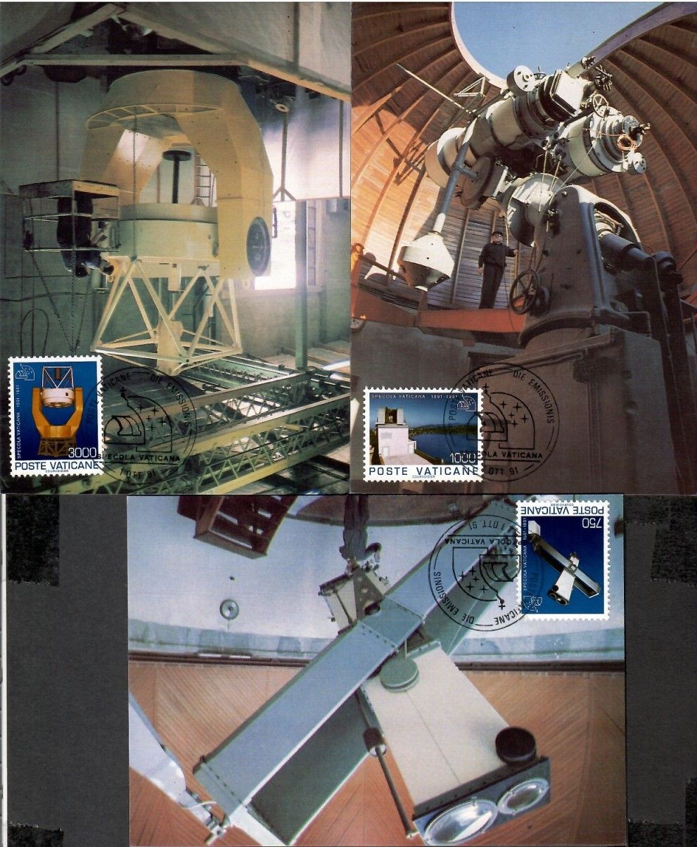 Znaczek Watykan 1991 Mi 1040-1042 Karta Max