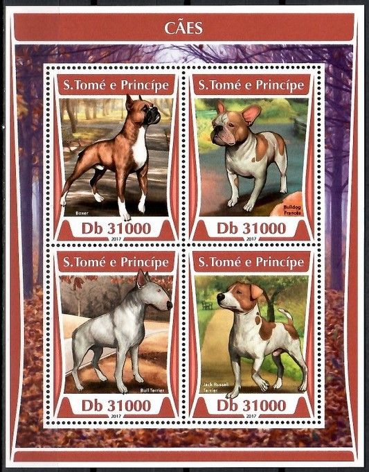 Znaczek Wyspy Św. Tomasza i Książęca 2017 Mi ark 7254-7257 Czyste **