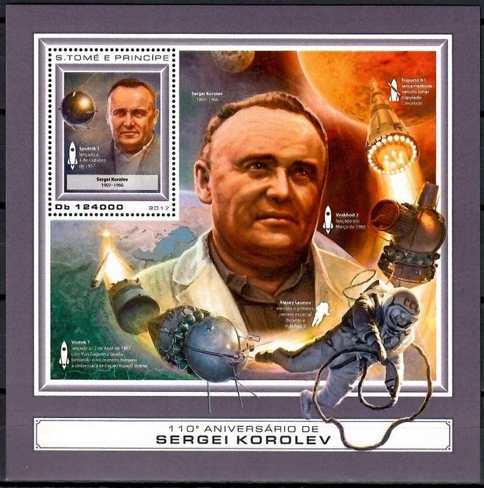 Znaczek Wyspy Św. Tomasza i Książęca 2017 Mi bl 1323 Czyste **