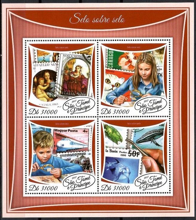Znaczek Wyspy Św. Tomasza i Książęca 2017 Mi ark 7443-7446 Czyste **