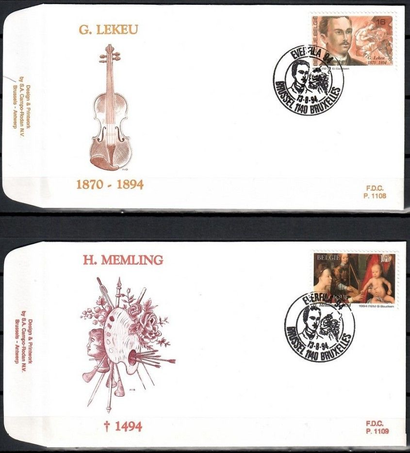 Znaczek Belgia 1994 Mi 2621-2622 FDC