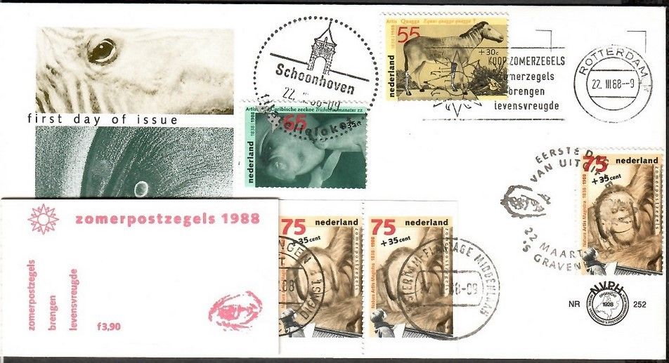 Znaczek Holandia 1988 Mi mh 38 FDC