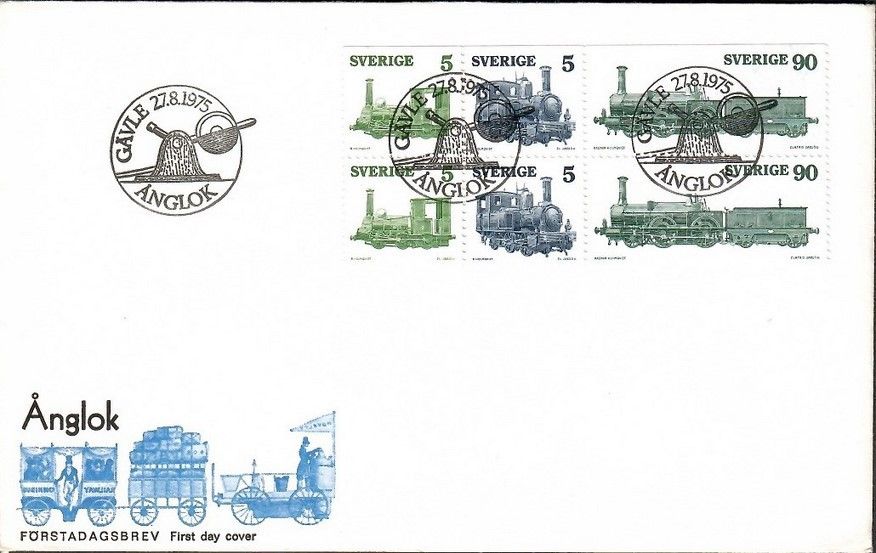 Znaczek Szwecja 1975 Mi 918-920 FDC
