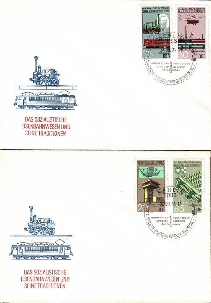 Znaczek NRD / DDR 1985 Mi 2968-2971 FDC