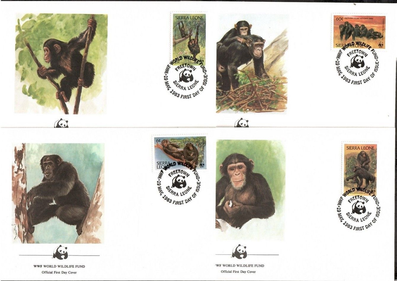 Znaczek Sierra Leone 1983 Mi 713-716 FDC