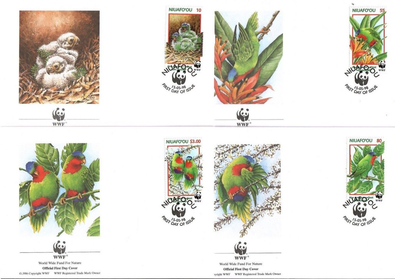 Znaczek Niuafo'ou 1998 Mi 326-329 FDC