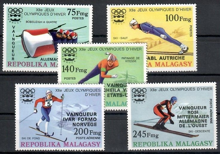 Znaczek Madagaskar 1976 Mi 802-806 Czyste **