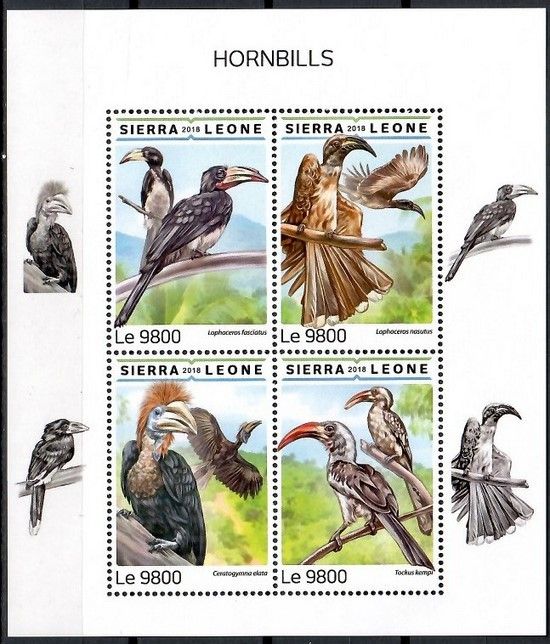 Znaczek Sierra Leone 2018 Mi ark 9956-9959 Czyste **