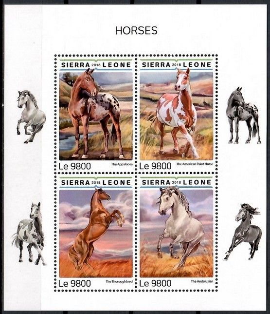 Znaczek Sierra Leone 2018 Mi ark 9966-9969 Czyste **