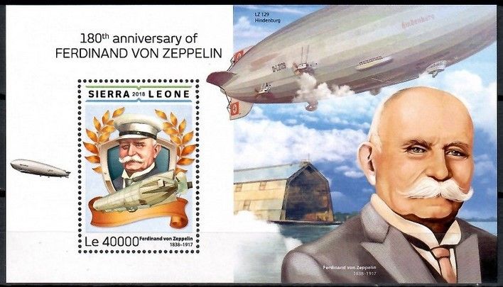 Znaczek Sierra Leone 2018 Mi bl 1509 Czyste **