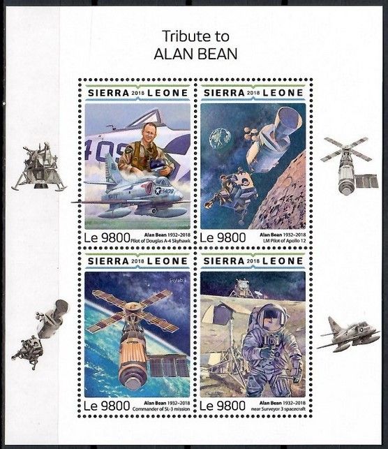 Znaczek Sierra Leone 2018 Mi ark 10026-10029 Czyste **