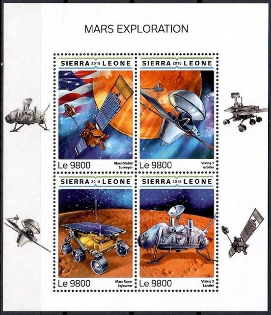 Znaczek Sierra Leone 2018 Mi ark 10041-10044 Czyste **