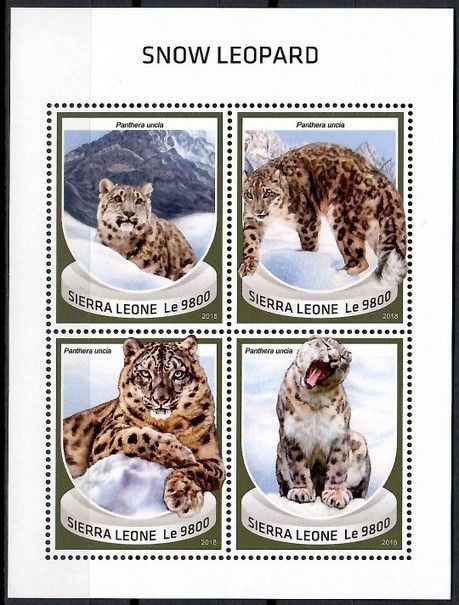 Znaczek Sierra Leone 2018 Mi ark 10076-10079 Czyste **