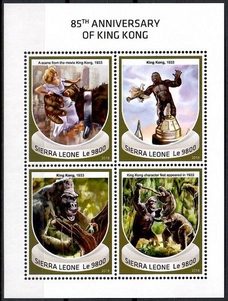 Znaczek Sierra Leone 2018 Mi ark 10101-10104 Czyste **