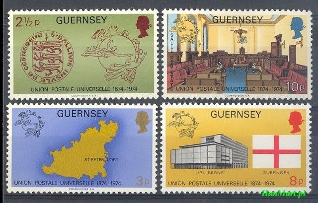 Znaczek Guernsey 1974 Mi 106-109 Czyste **