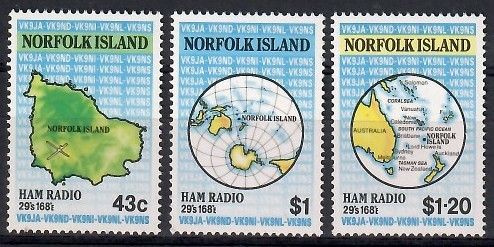Znaczek Norfolk 1991 Mi 499-501 Czyste **