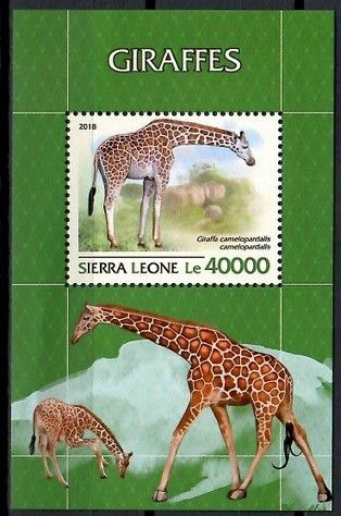 Znaczek Sierra Leone 2018 Mi bl 1552 Czyste **
