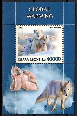 Znaczek Sierra Leone 2018 Mi bl 1554 Czyste **