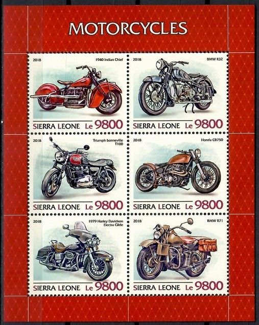Znaczek Sierra Leone 2018 Mi ark 10248-10253 Czyste **