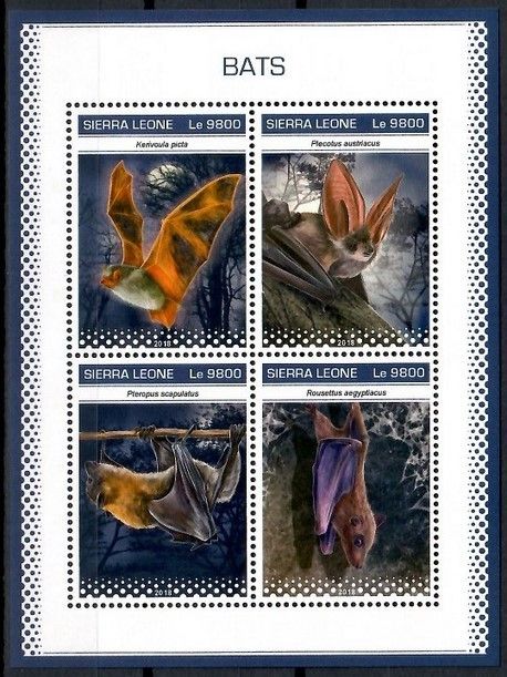 Znaczek Sierra Leone 2018 Mi ark 10320-10323 Czyste **