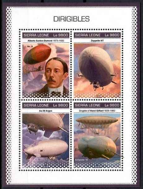 Znaczek Sierra Leone 2018 Mi ark 10350-10353 Czyste **