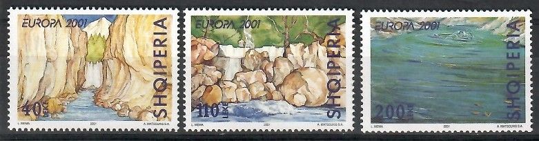 Znaczek Albania 2001 Mi 2809-2811 Czyste **