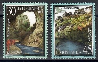 Znaczek Jugosławia 2001 Mi 3031-3032 Czyste **