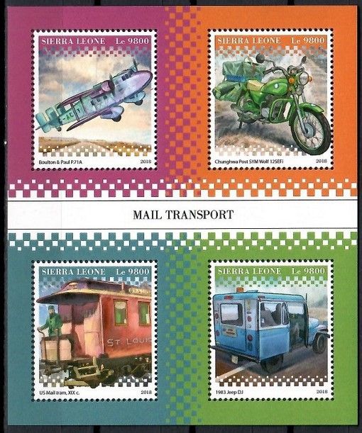 Znaczek Sierra Leone 2018 Mi ark 10464-10467 Czyste **