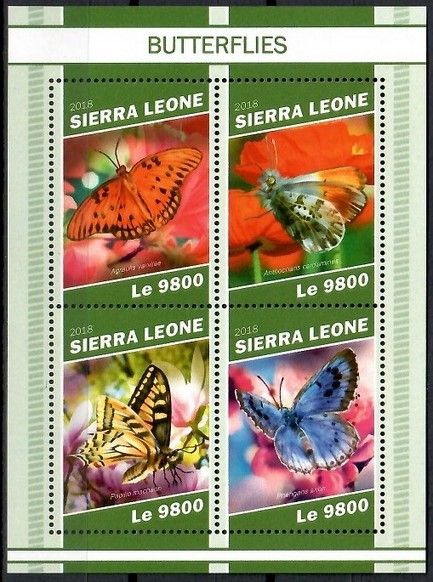 Znaczek Sierra Leone 2018 Mi ark 10524-10527 Czyste **