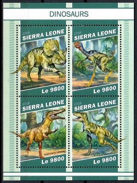 Znaczek Sierra Leone 2018 Mi ark 10534-10537 Czyste **