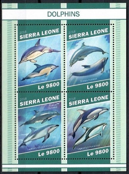 Znaczek Sierra Leone 2018 Mi ark 10554-10557 Czyste **