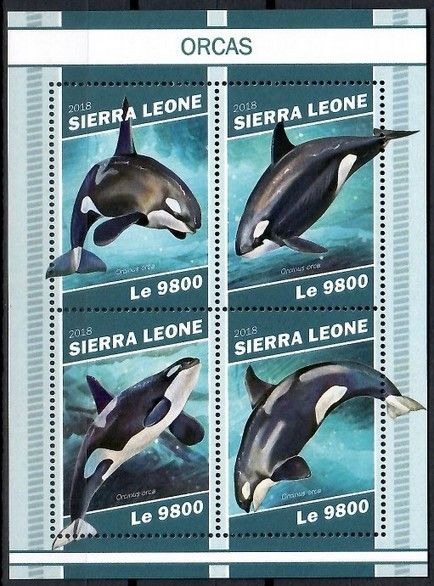 Znaczek Sierra Leone 2018 Mi ark 10559-10562 Czyste **