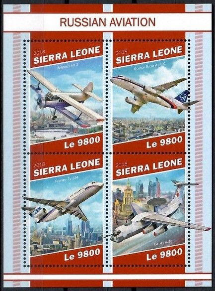 Znaczek Sierra Leone 2018 Mi ark 10584-10587 Czyste **