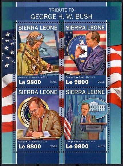 Znaczek Sierra Leone 2018 Mi ark 10606-10609 Czyste **