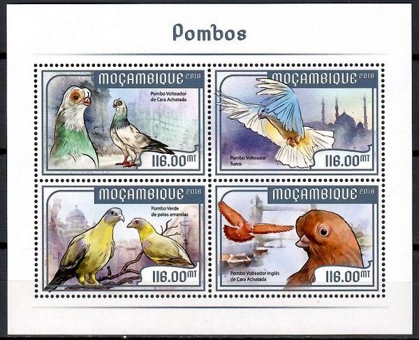 Znaczek Mozambik 2018 Mi ark 9364-9367 Czyste **