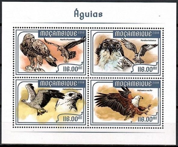 Znaczek Mozambik 2018 Mi ark 9369-9372 Czyste **