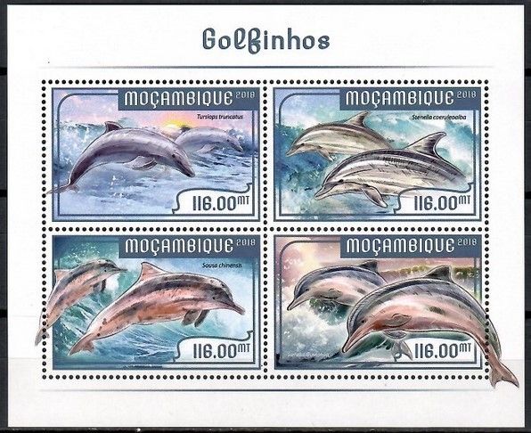 Znaczek Mozambik 2018 Mi ark 9374-9377 Czyste **