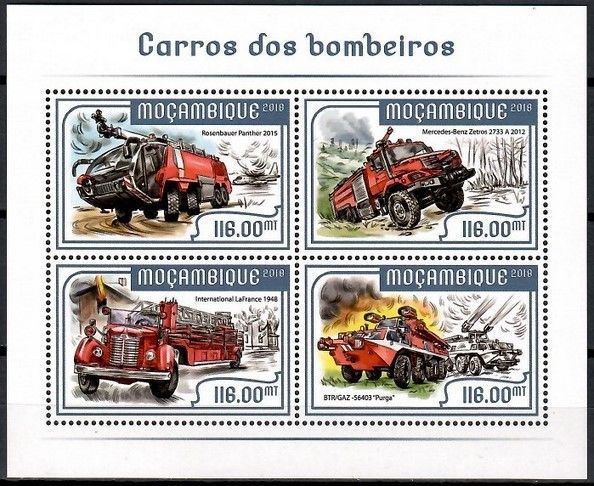 Znaczek Mozambik 2018 Mi ark 9414-9417 Czyste **