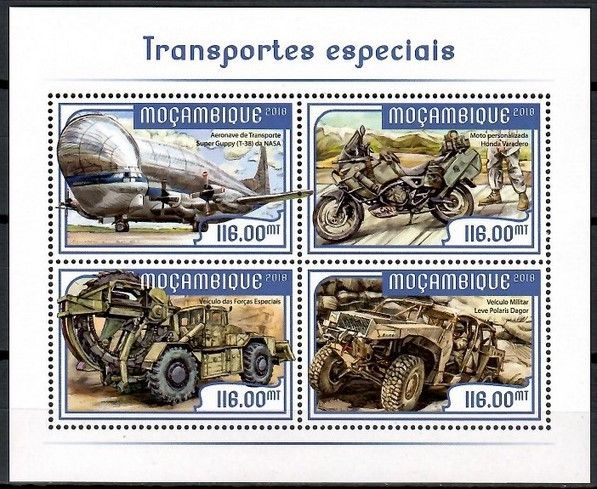 Znaczek Mozambik 2018 Mi ark 9424-9427 Czyste **